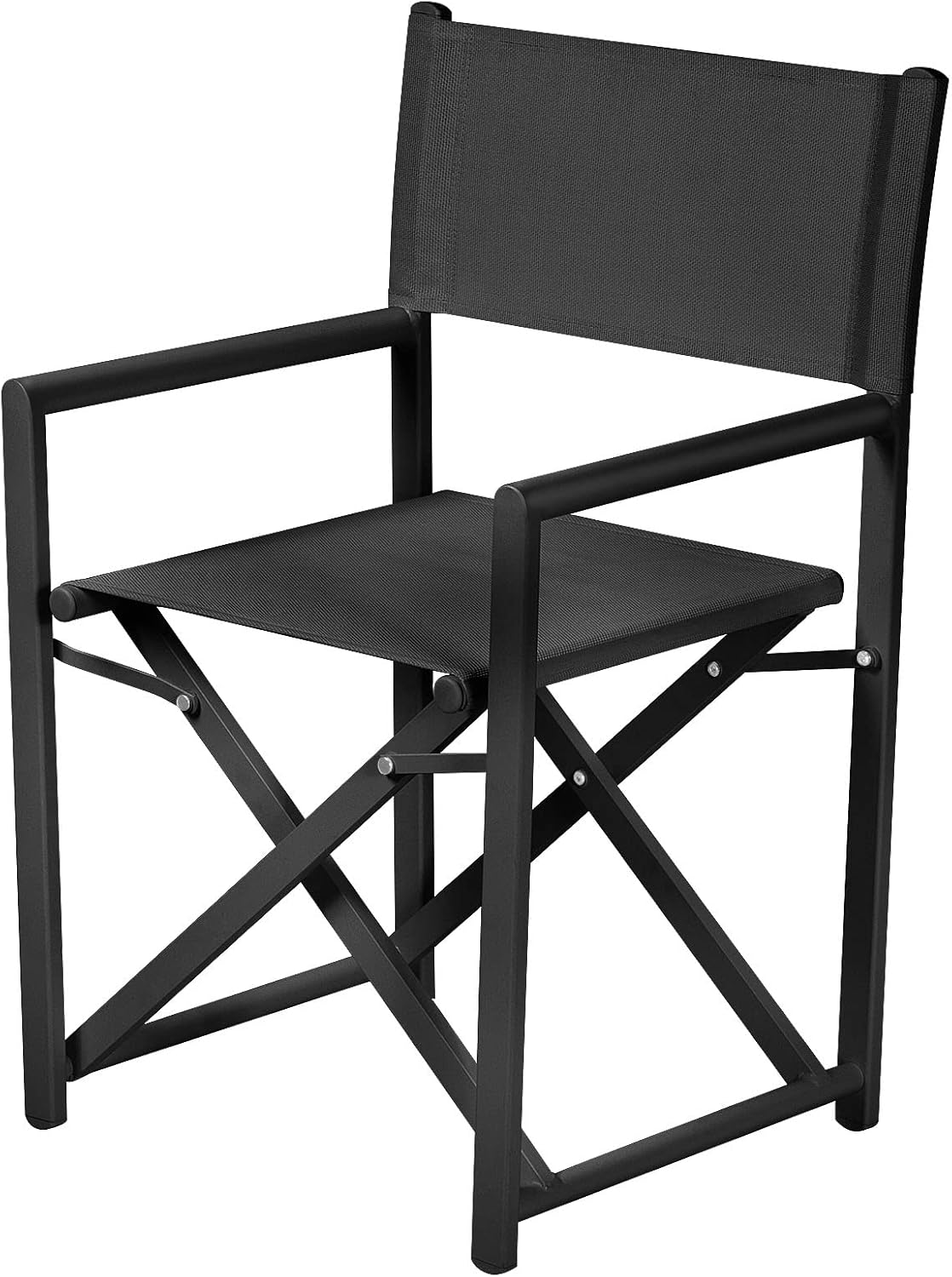 White Aluminium Portable Folding Directors Chair F509