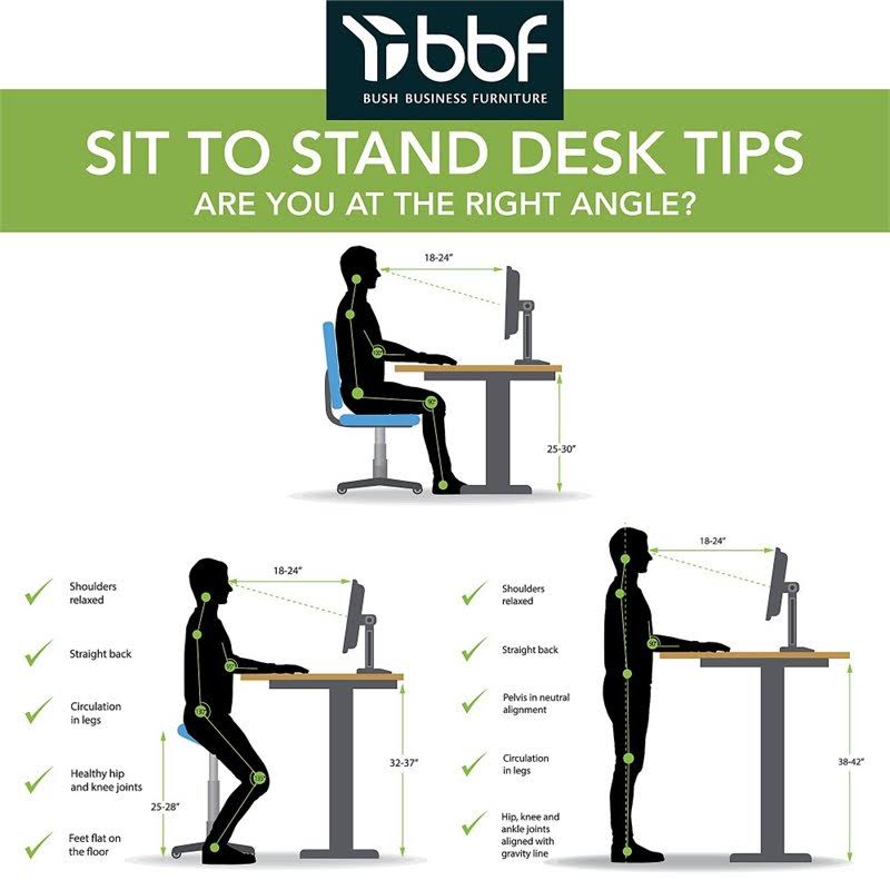 Height Adjustable Desk in Black Walnut N535973