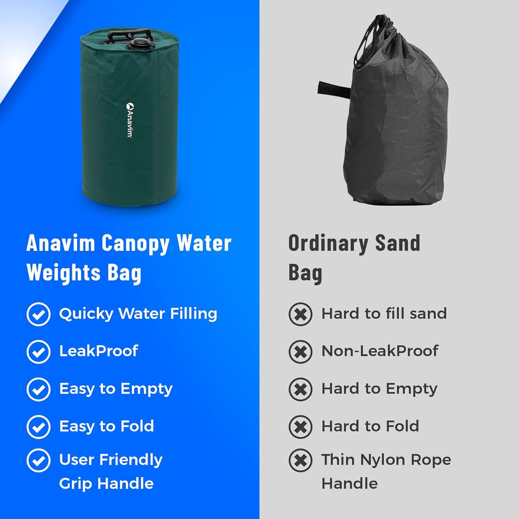 4pcs-Pack Black Canopy Water Weights Bag V75474