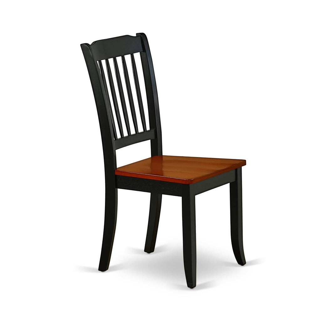 5pc Kitchen Table with Two Drop Leaves and Four Wood Seat Kitchen Chairs Y455