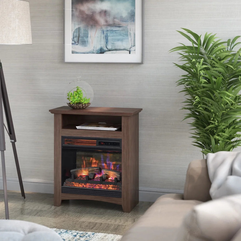18” Infrared Quartz Wall Mantel Electric Fireplace K98651