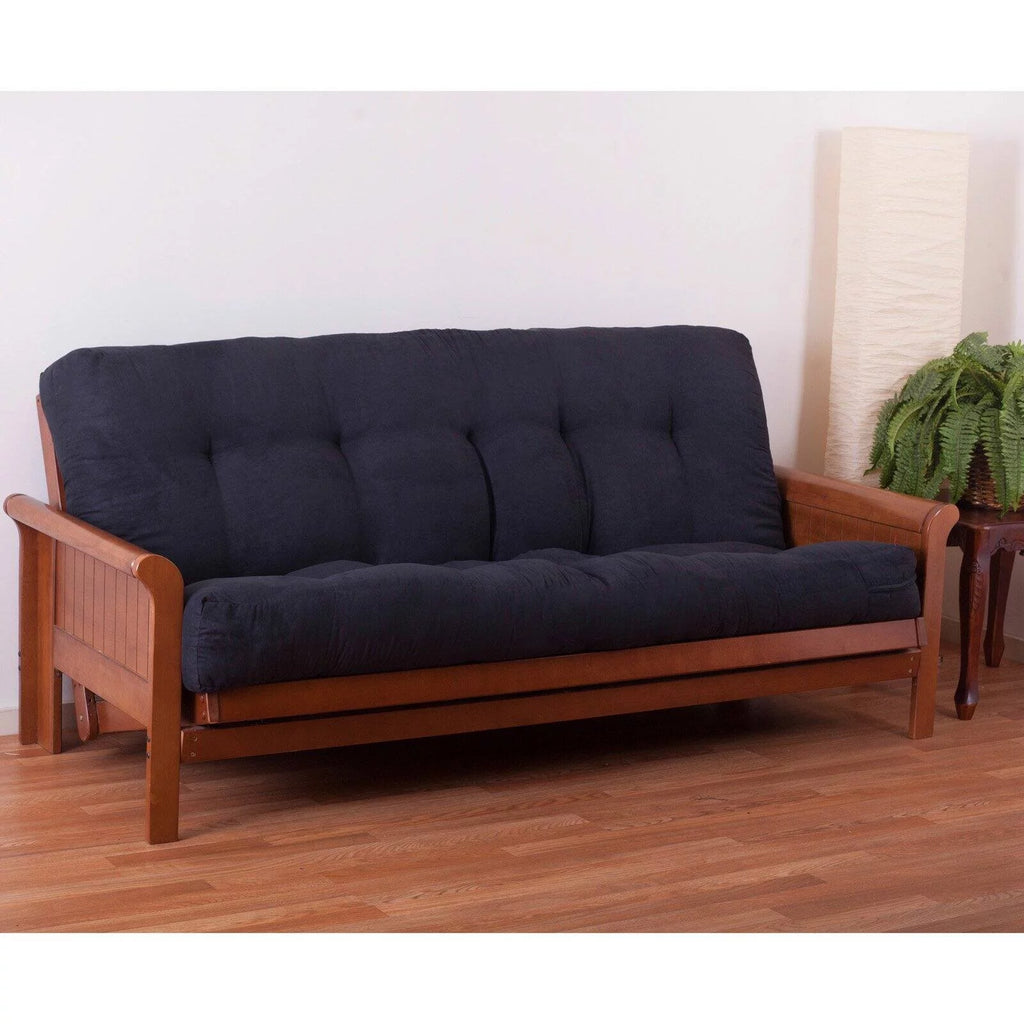Black Full Size Twill Futon Mattress R457279