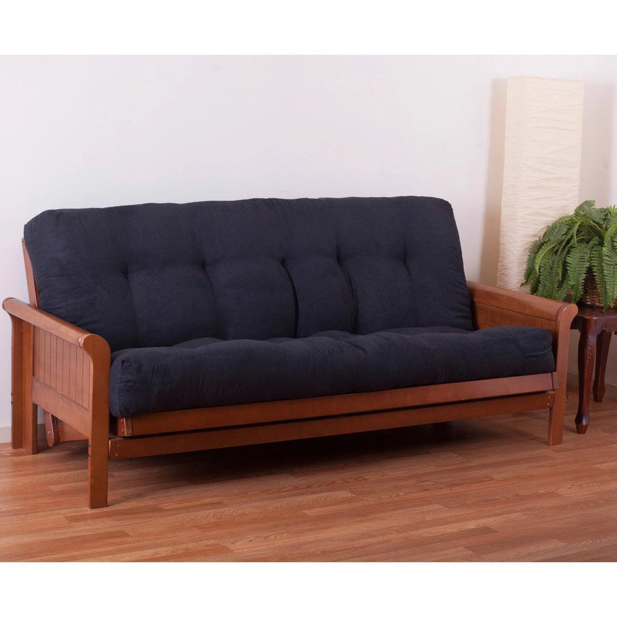 Black Full Size Twill Futon Mattress R457279