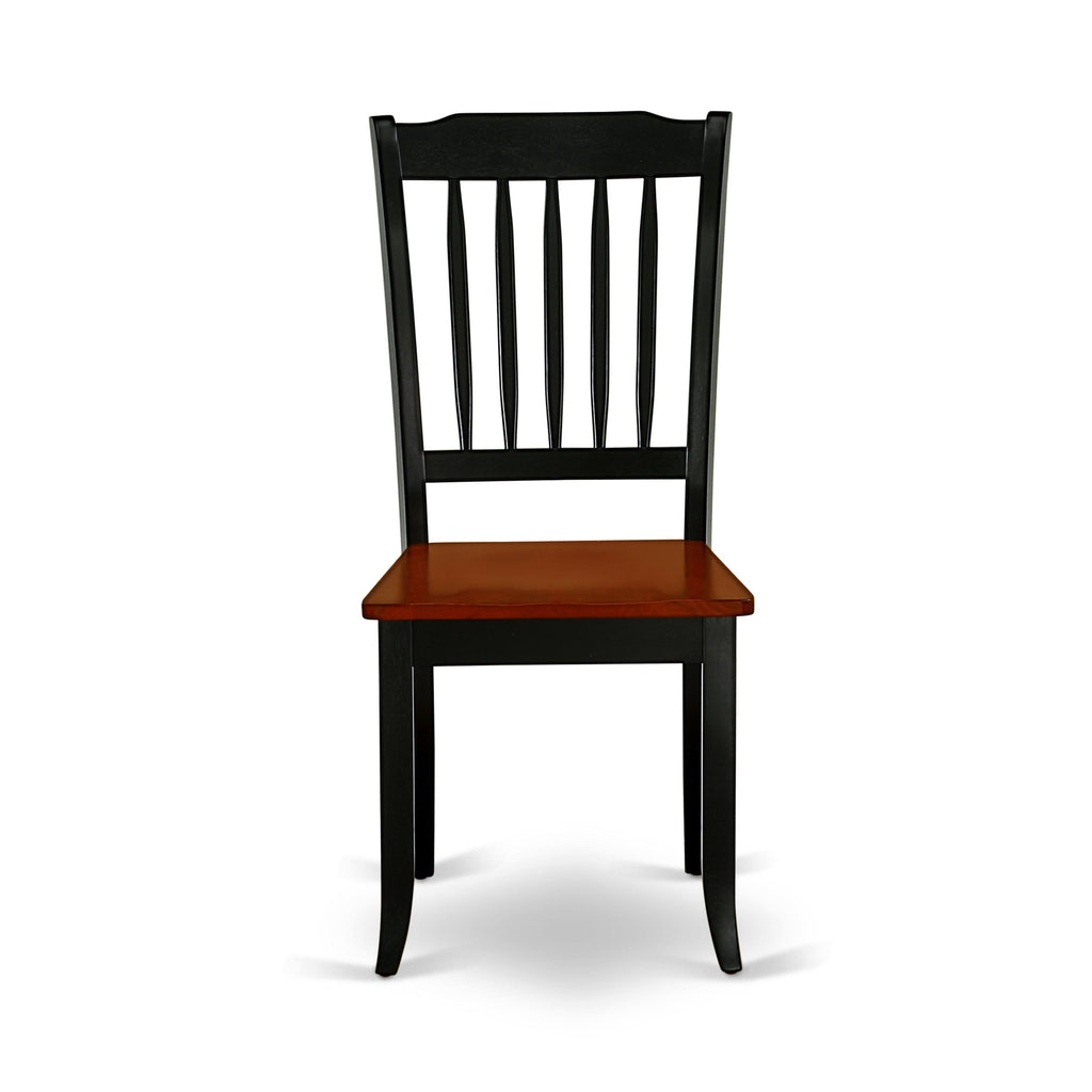 5pc Kitchen Table with Two Drop Leaves and Four Wood Seat Kitchen Chairs Y455