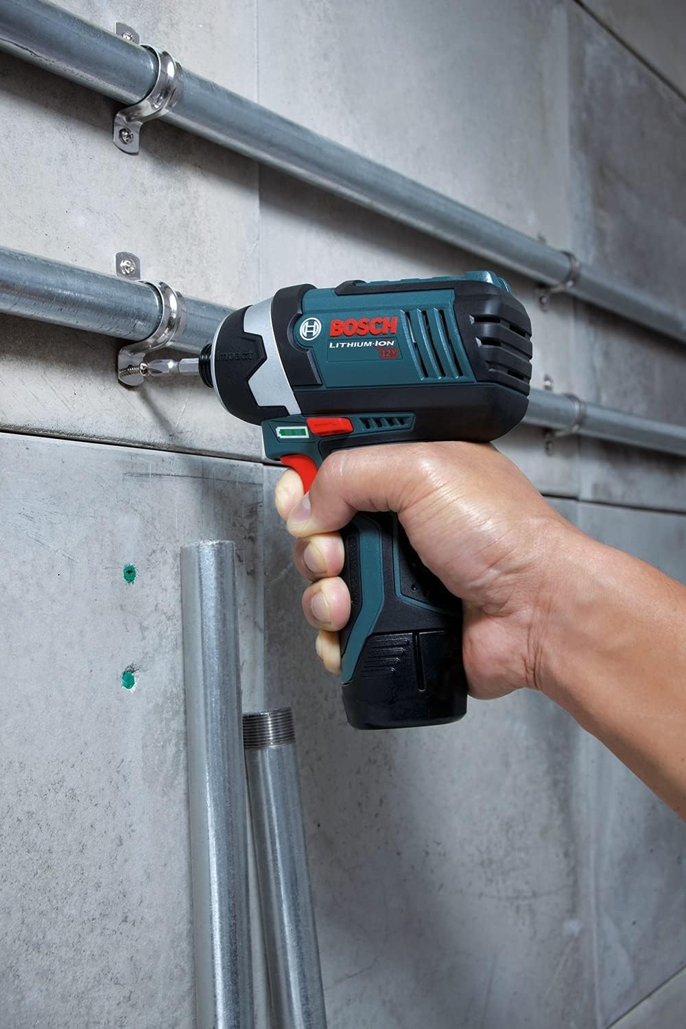 12V Max 1/4-Inch Hex Impact Driver Kit with 2 Batteries, Charger and Case C98283
