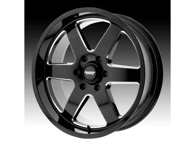 Gloss Black Milled 17x8.5 Wheel H2815