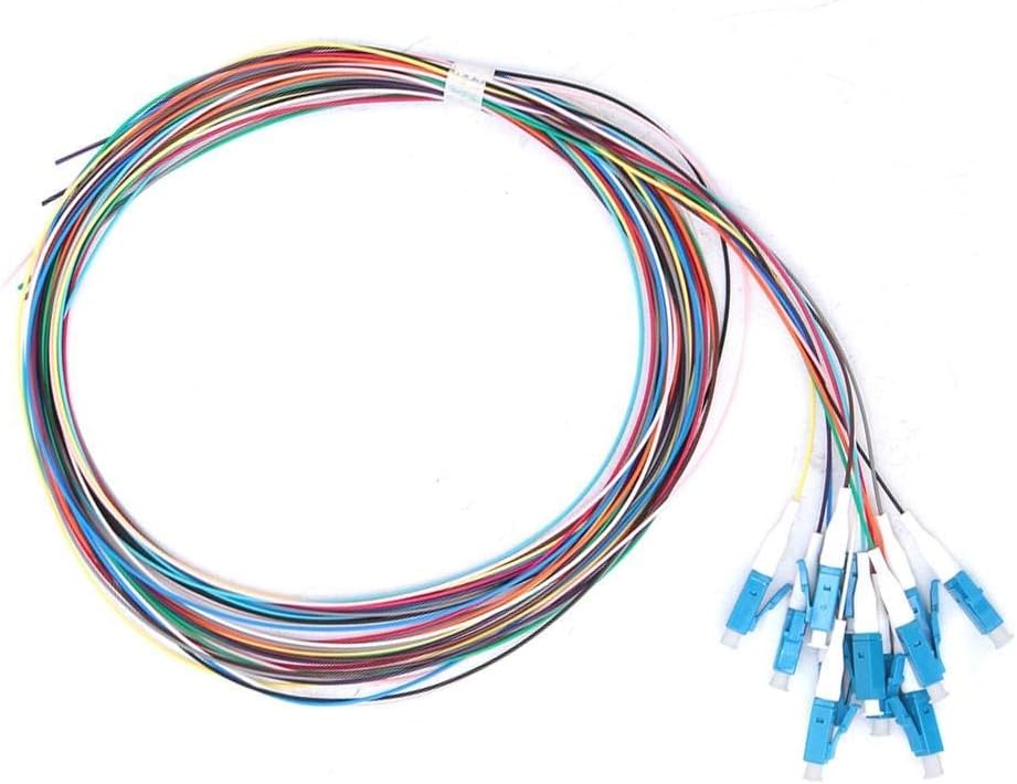 12 Strand Fiber Optic Pigtail LC/UPC Single Mode Patch Cord with Ceramic Ferrule M52846