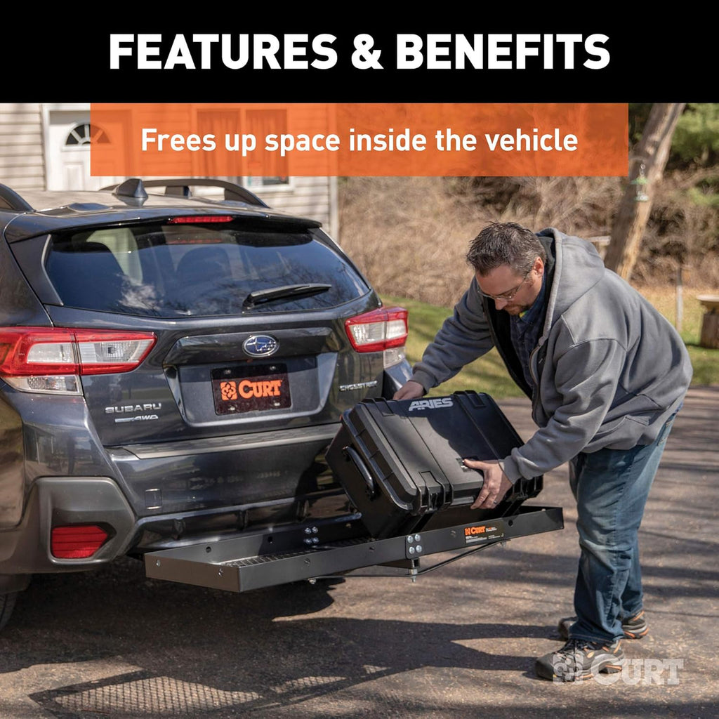 Tray Hitch Cargo Carrier, 300 lbs Capacity X6853