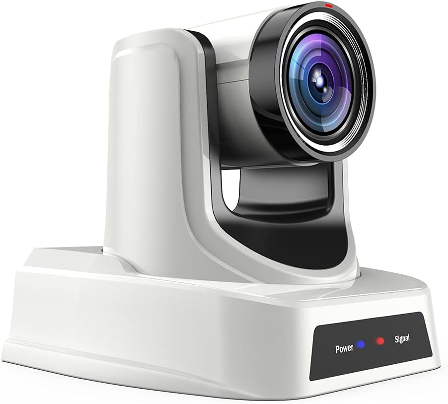 NDI PTZ Camera with HDMI, 3G-SDI and IP Outputs, 20x Zoom, White X906