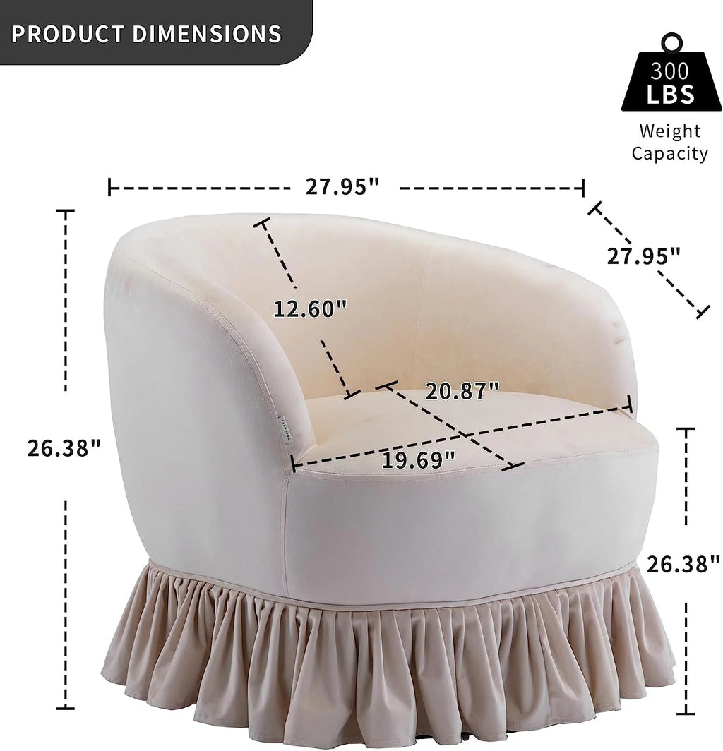Red Velvet Swivel Barrel Chair O688