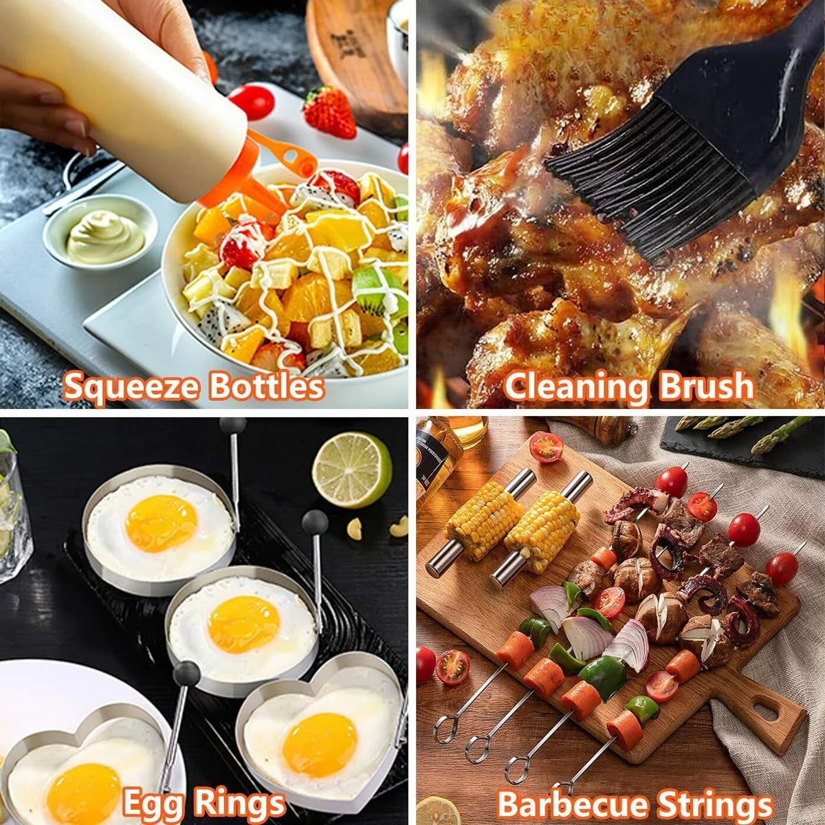 38 Pc Stainless Steel Griddle Accessories Kit with Carry Bag I6555
