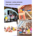 Wooden Dolls Playset Set of 7 People with Dog R41917