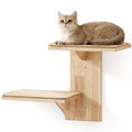 Cat Wall Shelves, 2 Platform Tree Shape Wall-Mounted Floating Shelf with Sisal Mat X135