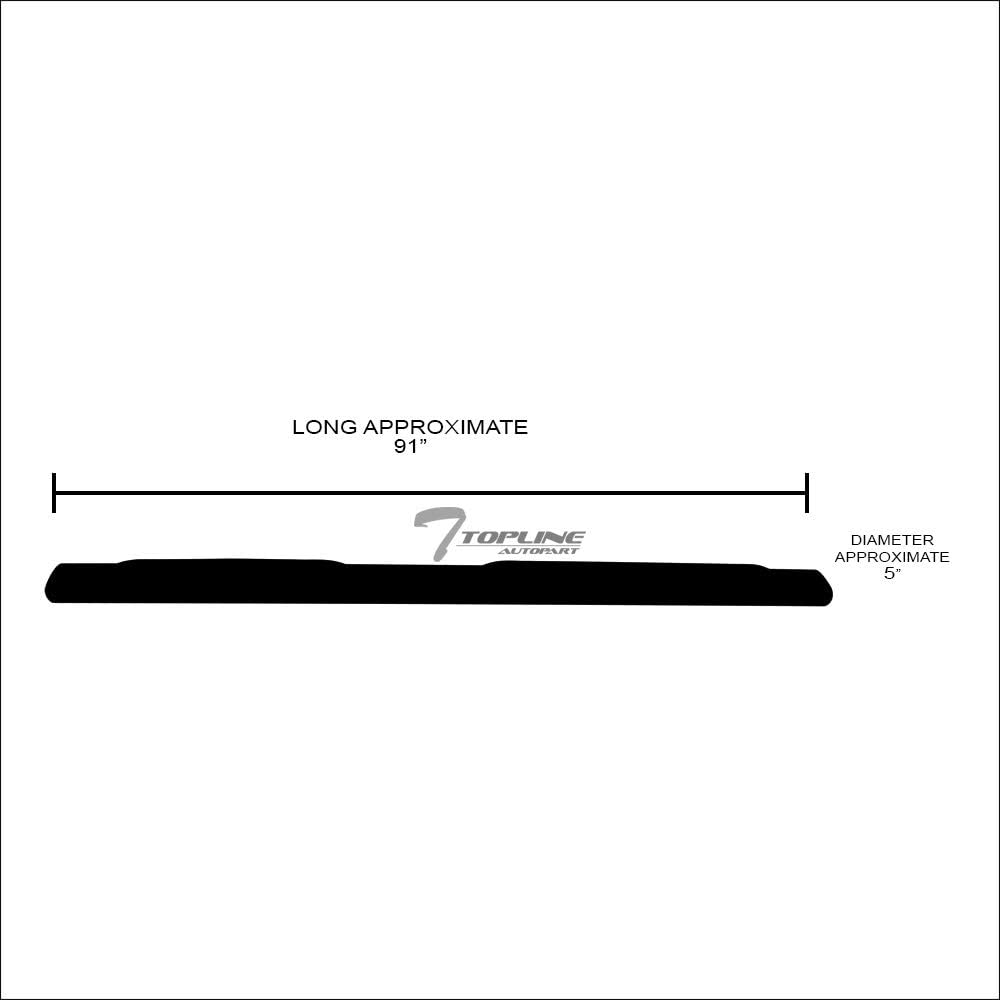 Black Steel Side Step Nerf Bars T917459