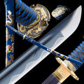 Blue Hand Forged Clay Tempered High Carbon Steel Katana D693135