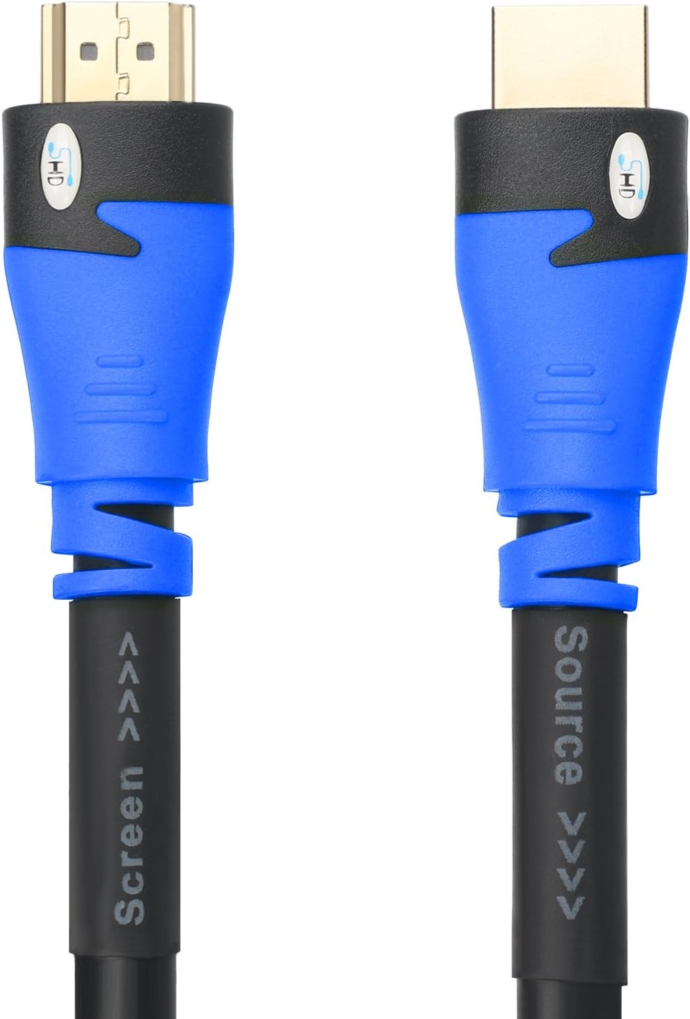 HDMI Cable 100 Feet with Signal Booster, CL3 Rated Black, Pack of 2 X7844