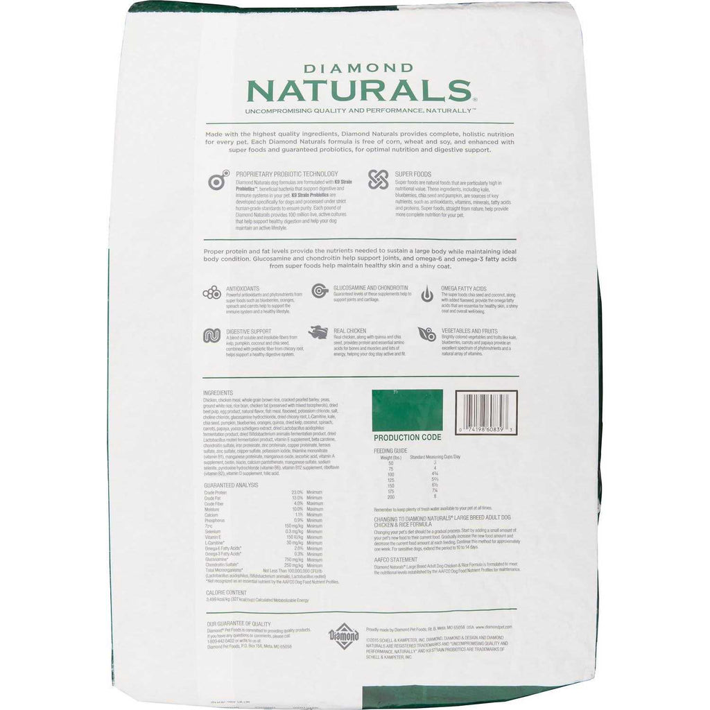Chicken & Rice Adult Large Breed Dog Food B8331