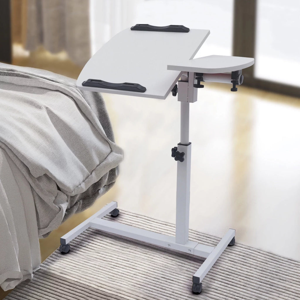 Adjustable Rolling Laptop Desk Sofa Overbed Table K3601