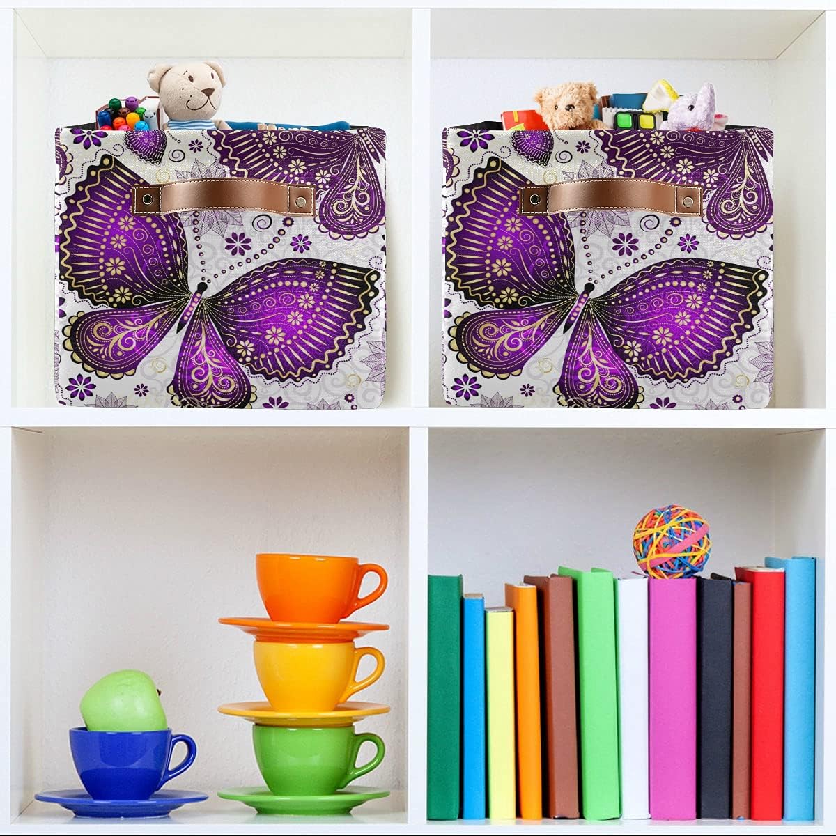 2pcs Waterproof Storage Bin Laundry Basket P68627