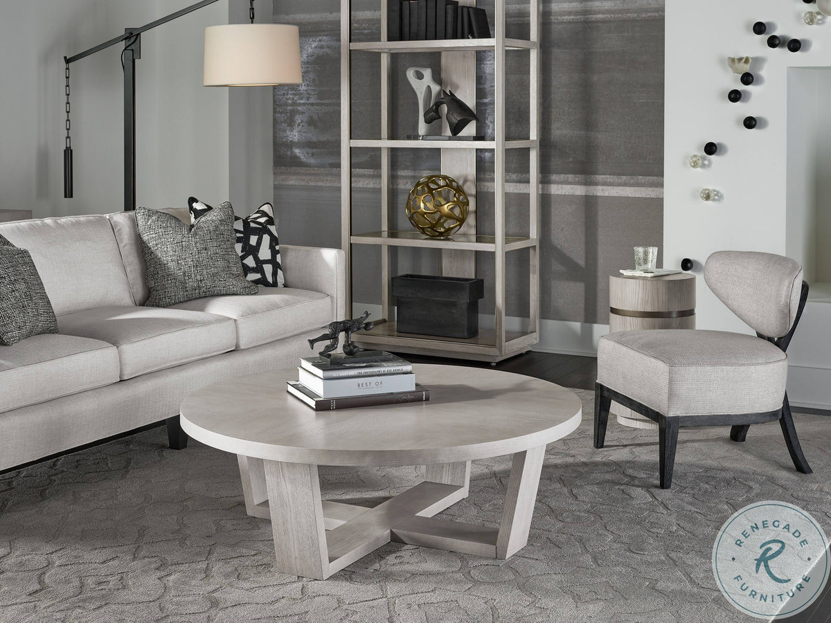 Siltstone Gray Small Round End Table O939