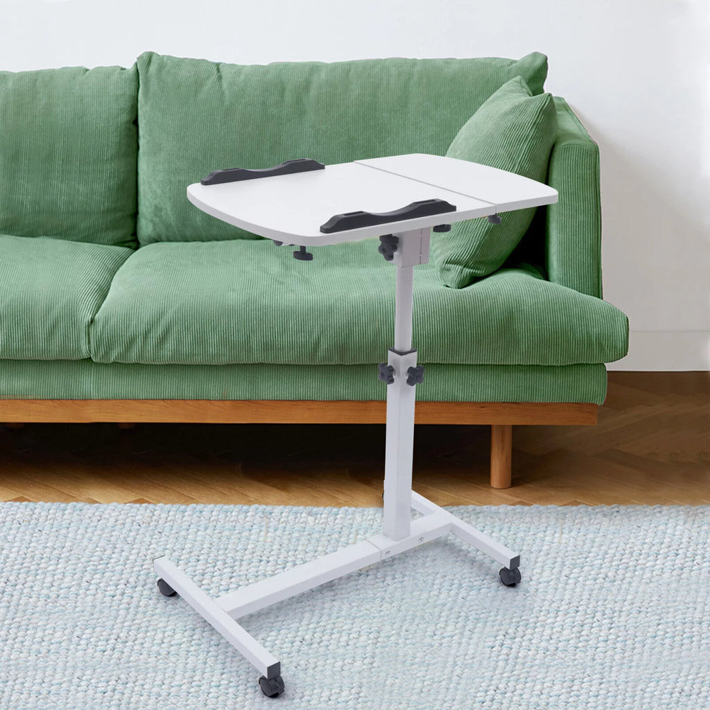 Adjustable Rolling Laptop Desk Sofa Overbed Table N73858