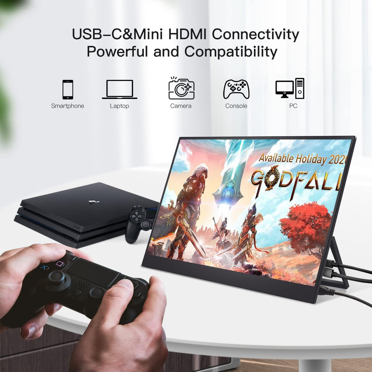 15.6" Portable Touchscreen Monitor with Kickstand 1080P Mini HDMI A293173