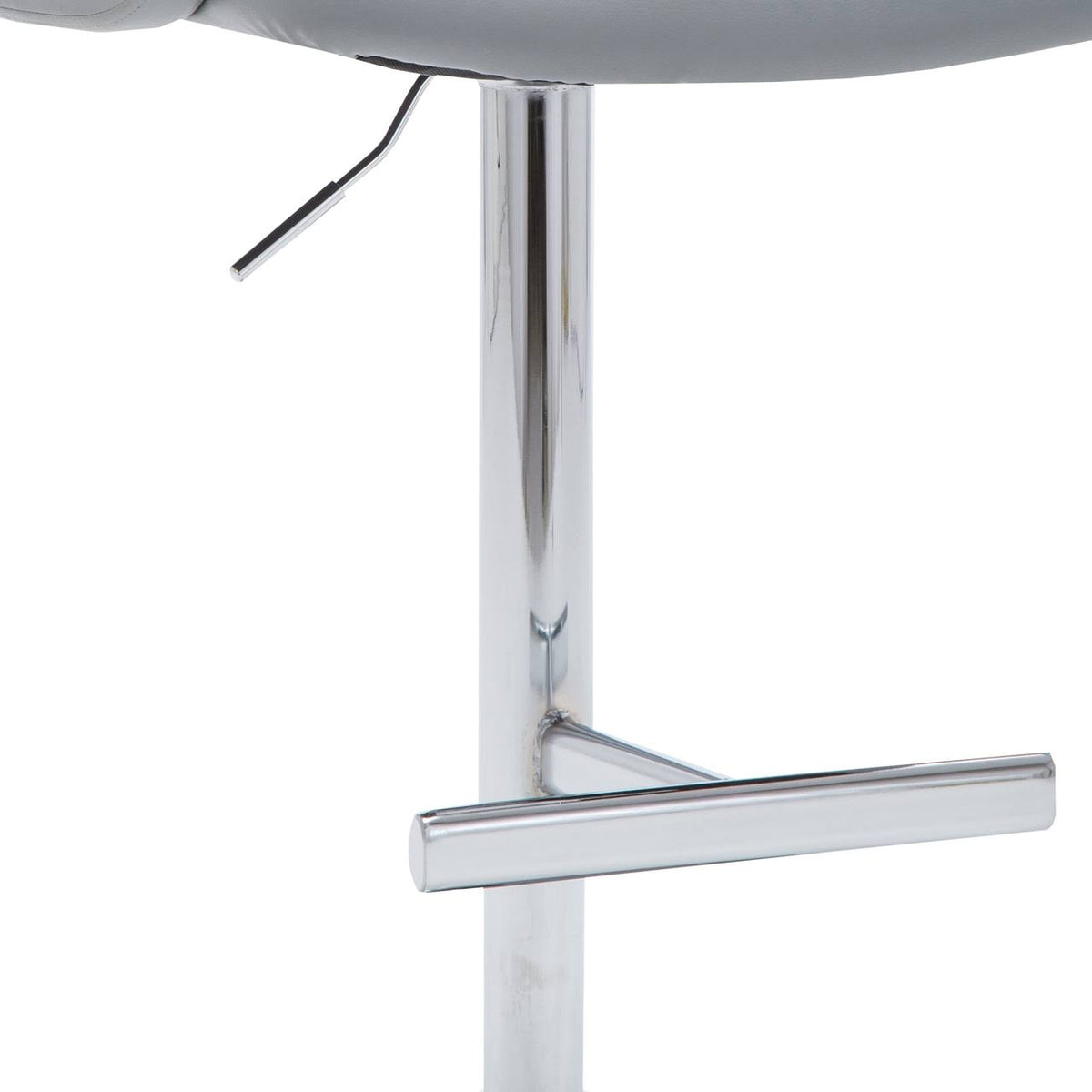 Gray Swivel Barstool with Arms and Button Tufted Seating Q7873