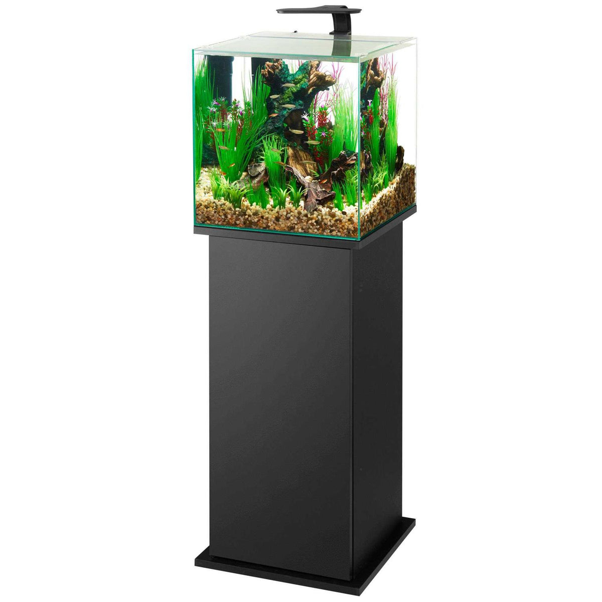Black Pedestal Aquarium Stand H467963