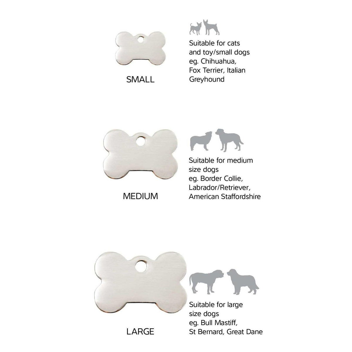 Bone Pet ID Dog Tag H1086
