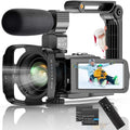 4K 60FPS IR Night Vision Camcorder with External Microphone and 2.4G Remote Control A14514