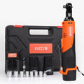 Cordless Ratchet Wrench Set, 3/8'' 16.8V 450 RPM Electric Ratchet Wrench, 40 Ft-lbs, 2-Pack 2.0Ah Lithium-Ion Batteries, 1 Extension Bar Pack of 2 V75919