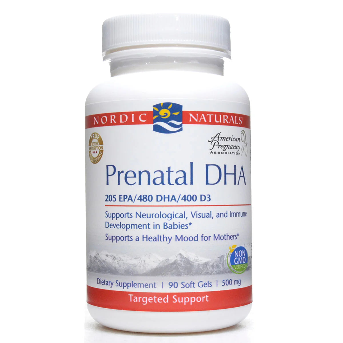 Prenatal DHA 500 mg 90 gels W8075