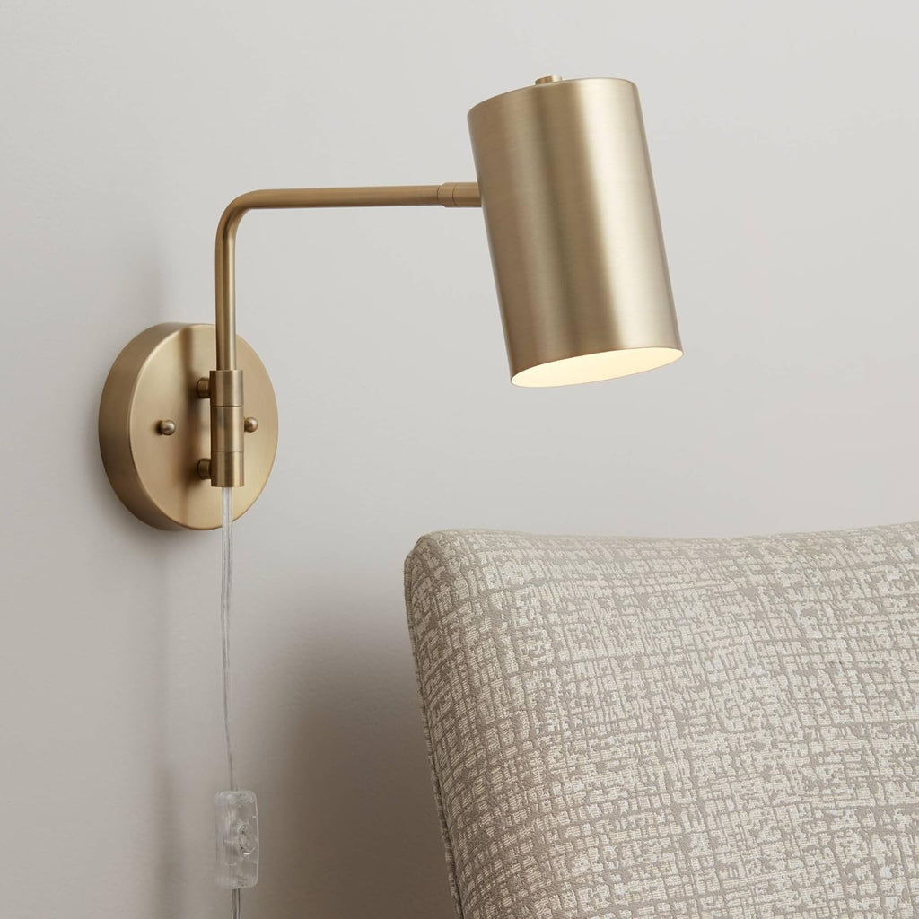 Polished Brass Plug-in Wall Lamp C182