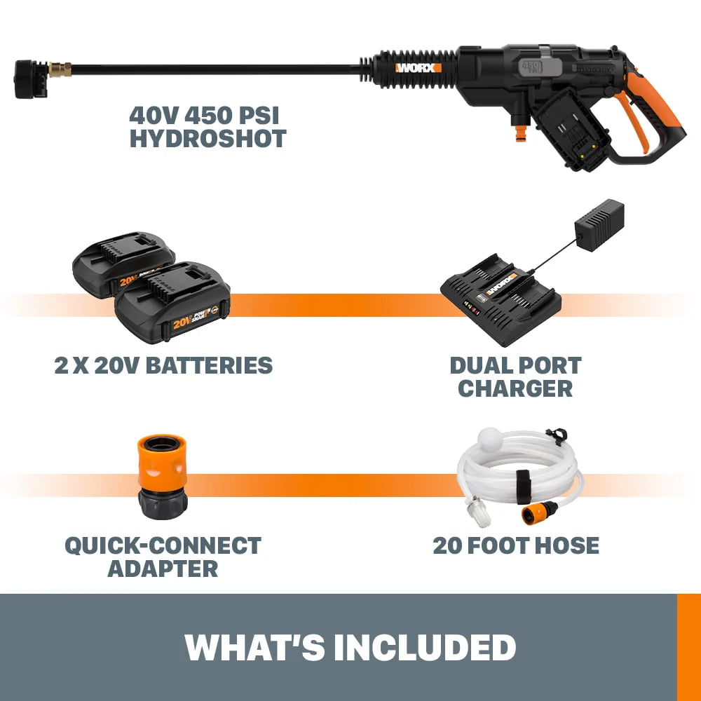 Cordless Power Washer Pressure Cleaner with Batteries P4069