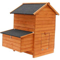 Wooden Chicken Coop with Nesting Box and Removable Tray F2288