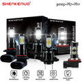 9005 H7 LED Headlight Bulbs H11 Fog Lights White 6000K X974313