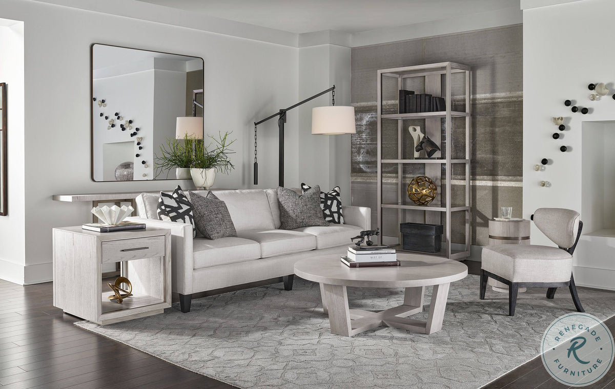 Siltstone Gray Small Round End Table O939