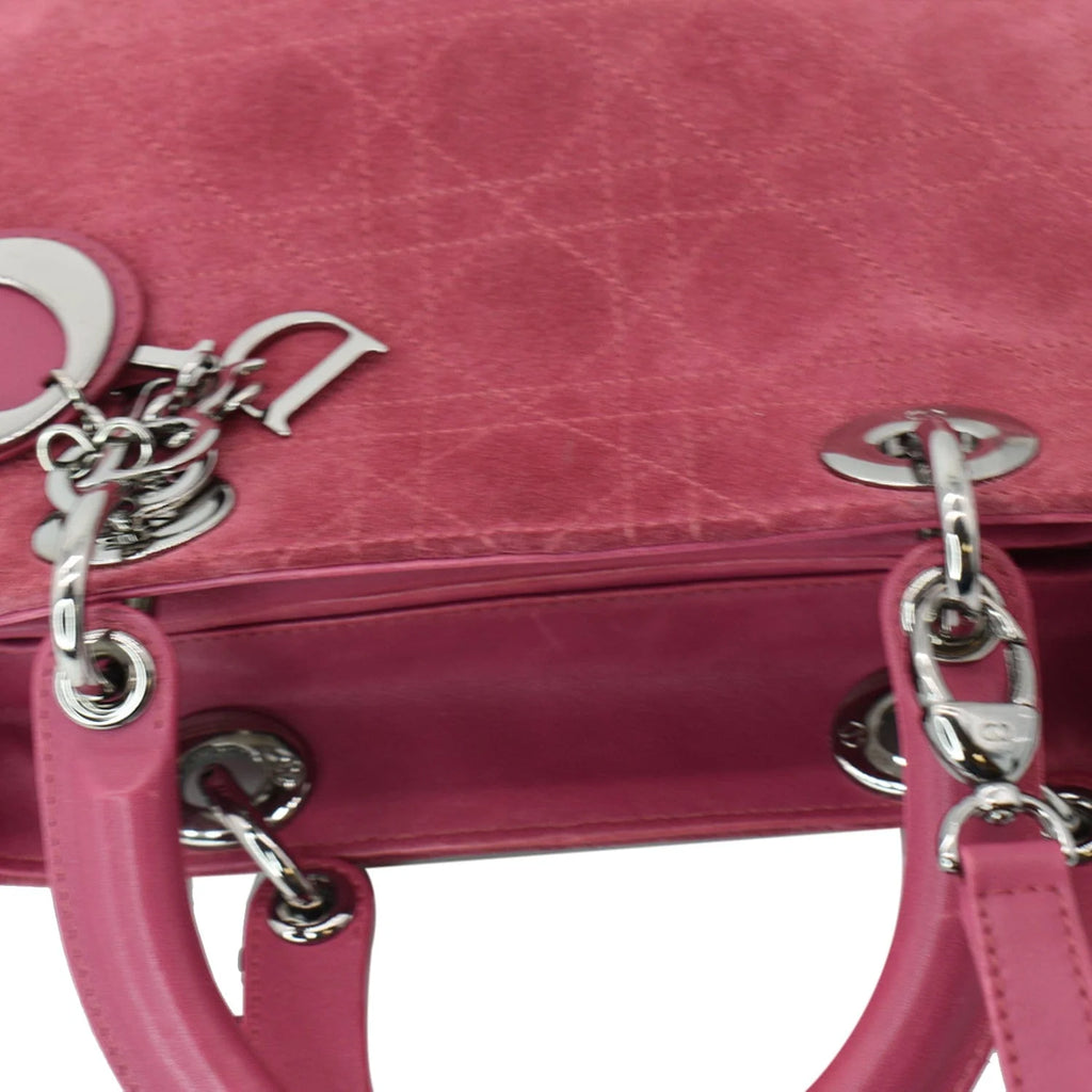 Pre-owned Pink Suede Tote Bag S900