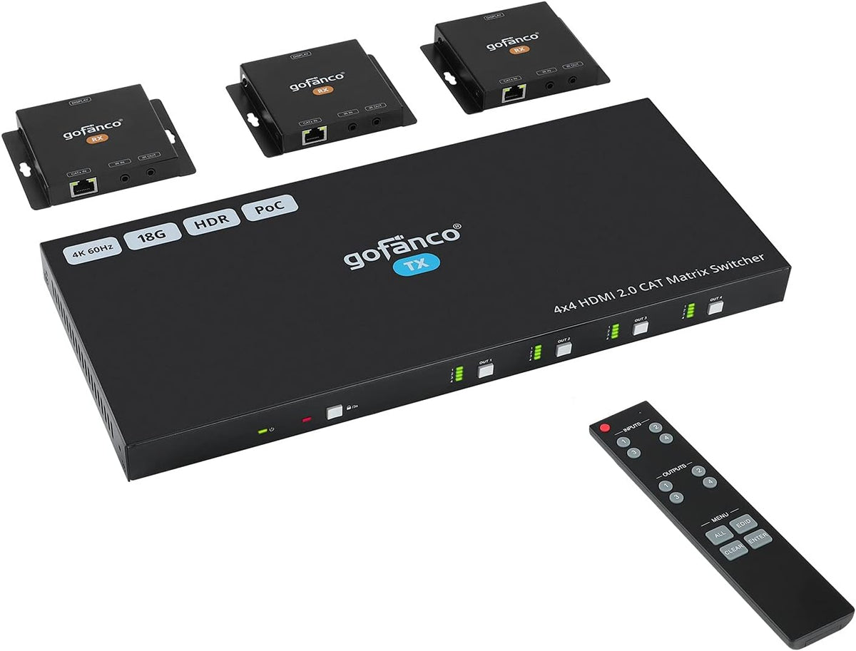 1x2 HDMI Extender Splitter Full HD 1080p Over Ethernet Cable with HDMI Loopout A8315