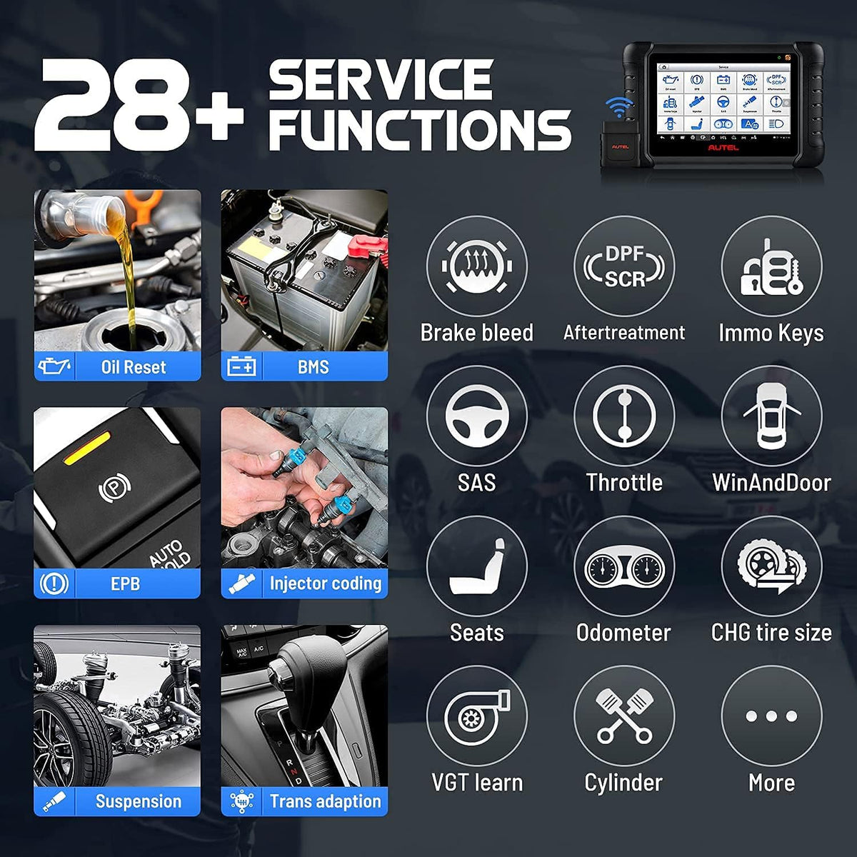 TPMS Programming Scanner with 8pcs 315MHz MX-Sensors C9261