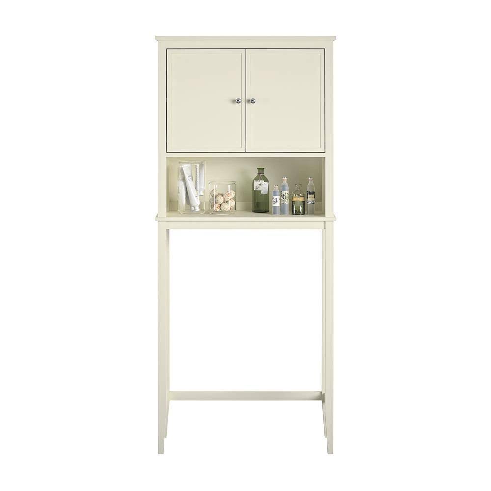 Soft White Over The Toilet Storage Cabinet S3307