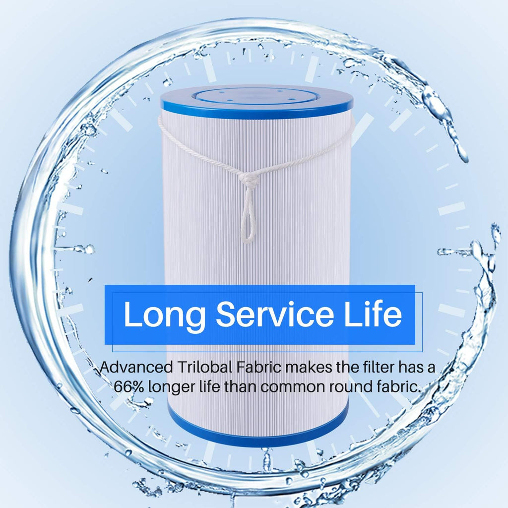 Spa Filter, 2 Pack, 1 1/2" MPT Thread L942