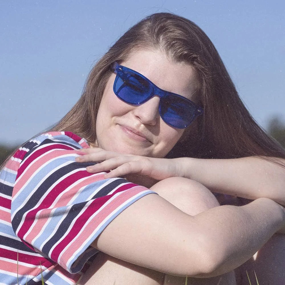Blue Color Therapy Glasses Y3296