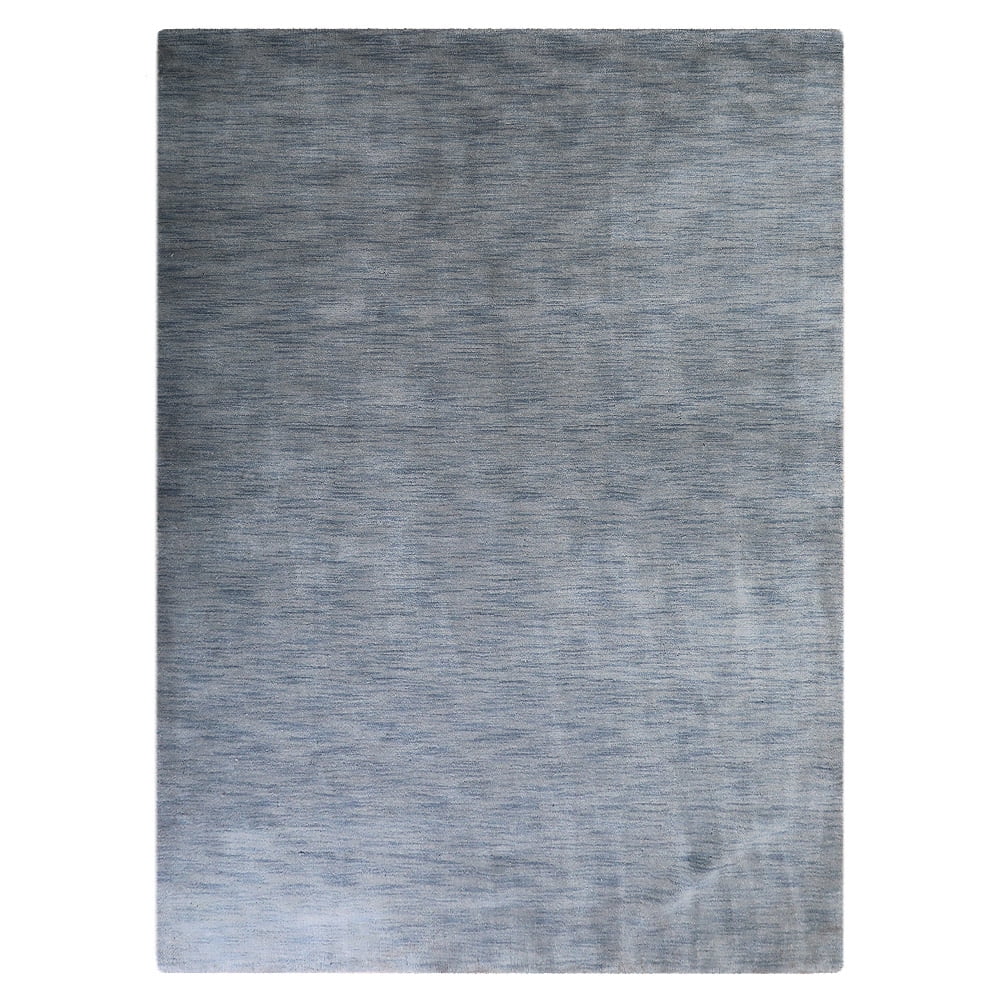 Hand Knotted Wool Area Rug, 3'x5', Light Blue W36884