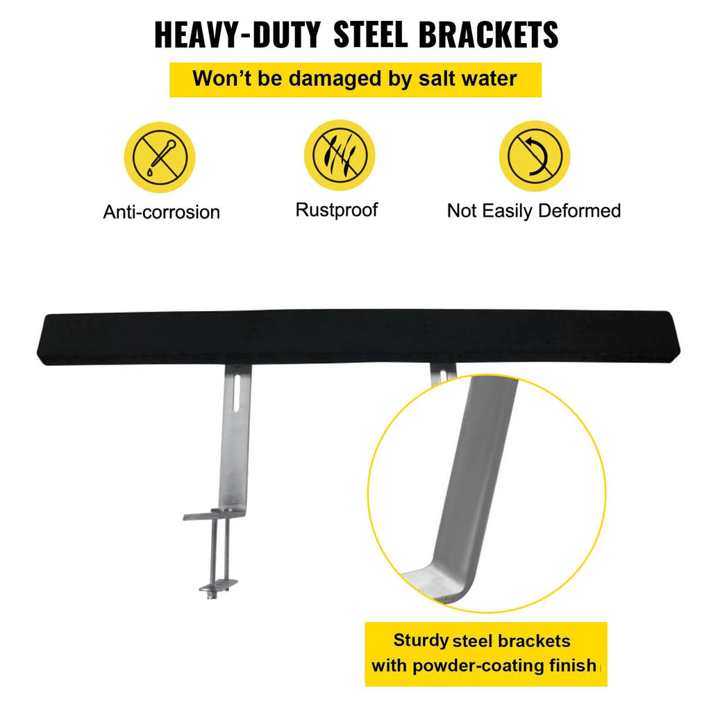 48" Boat Trailer Guide-Ons, 2-Pack, Rustproof Steel with Carpet-Padded Boards G813746