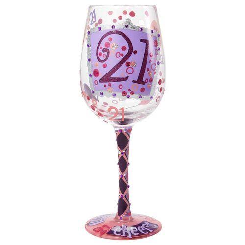 15 oz. Handpainted Wine Glass K69895