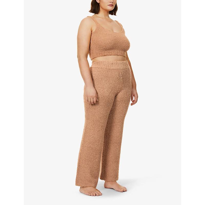 Brown Cozy Knit Pant C7063