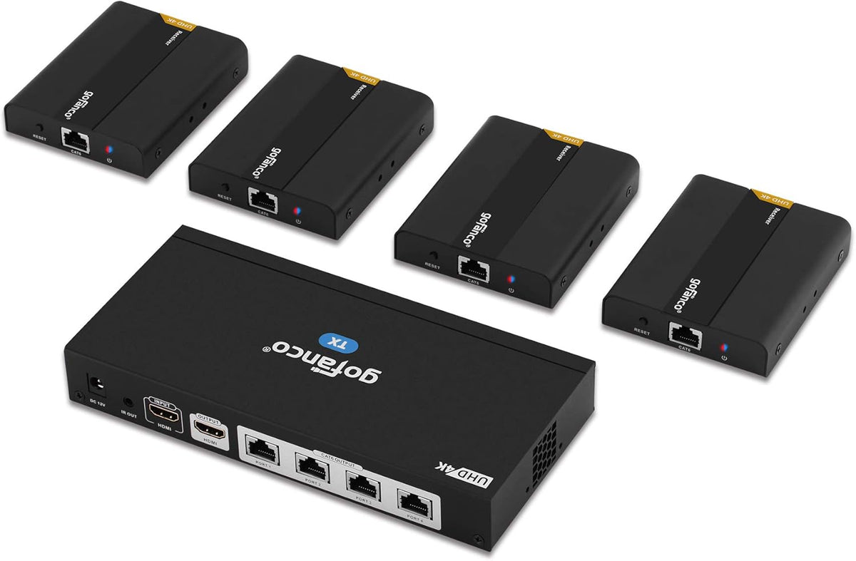1x2 HDMI Extender Splitter Full HD 1080p Over Ethernet Cable with HDMI Loopout A8315