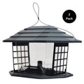 Gray Recycled Resin Wild Bird Hopper Feeder 5 lb. Capacity, 2 Pack O584