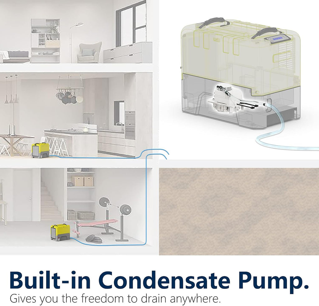 180 PPD Commercial Dehumidifier with Pump Drain Hose F504796